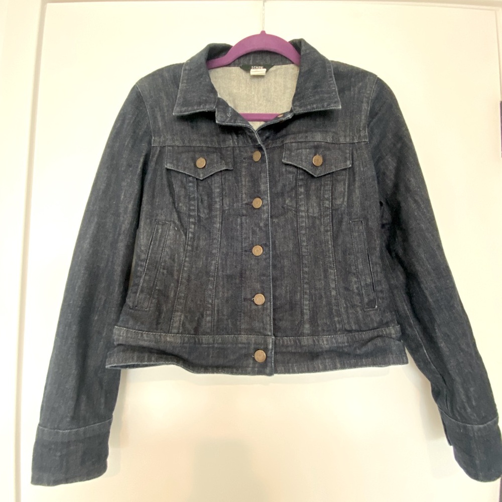 J. Crew Dark Blue Jean Jacket